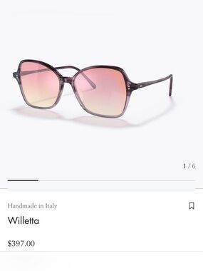 Women's Oversized Purple Pink Gradient Sunglasses